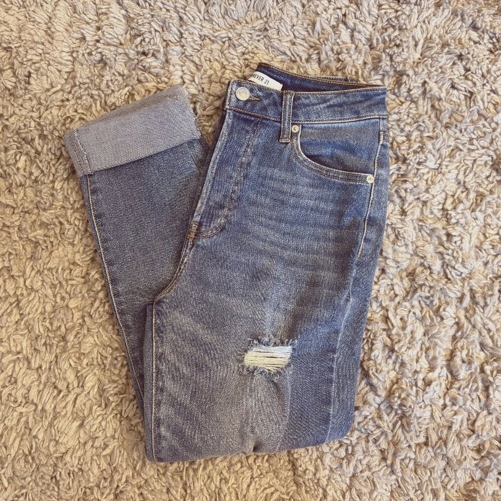 Women's High Waisted Ripped Jeans